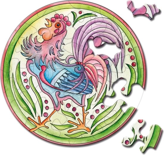 Curiosi kerek Picoli kakas puzzle 33 darab