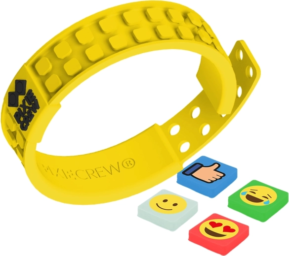 Pixie Crew kreatív karkötő Emoji sárga