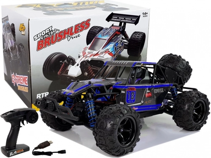 Terepes RC buggy 1:18 ENOZE, kék, 45 km/h