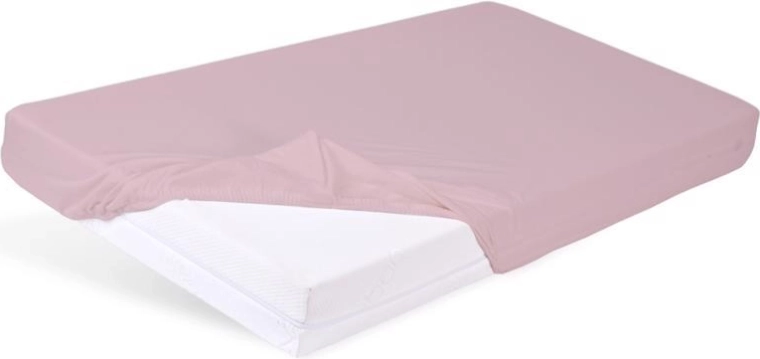 Babymatex vízhatlan bambusz gumis lepedő, ó-rózsaszín 60 × 120 cm