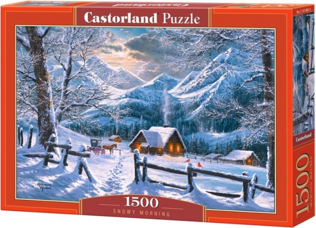 Castorland Puzzle 1500 darabból Havas reggel