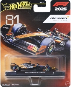 Hot Wheels prémium kisautó Formula 1 McLaren – Oscar Piastri #81 1:64