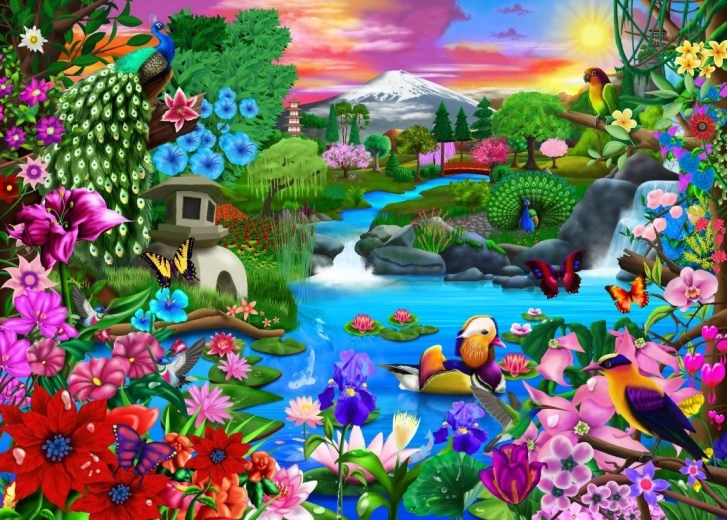 Puzzle Keleti paradicsom 500 darab BLUEBIRD