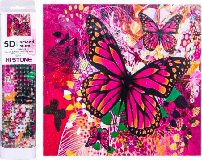 Gyémántszemes festés – szárnysuhogás motívum 30 × 40 cm