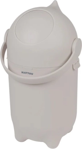 Nattou Dropy pelenkatároló kosár, clay, 20 l