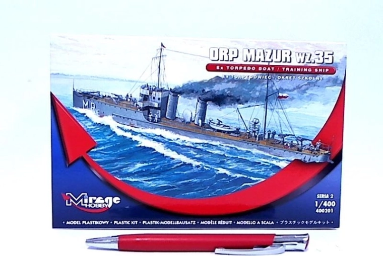 ORP Mazur (iskolahajó) hajómakett készlet – Mirage