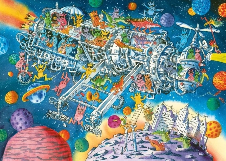 Puzzle UFÓ-k üdvözölve 1000 darab HEYE