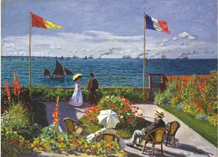 Puzzle A kert Sainte-Adresse-ben 1000 darab EUROGRAPHICS