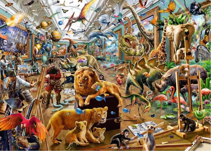 Ravensburger puzzle Káosz a galériában 1000 darab