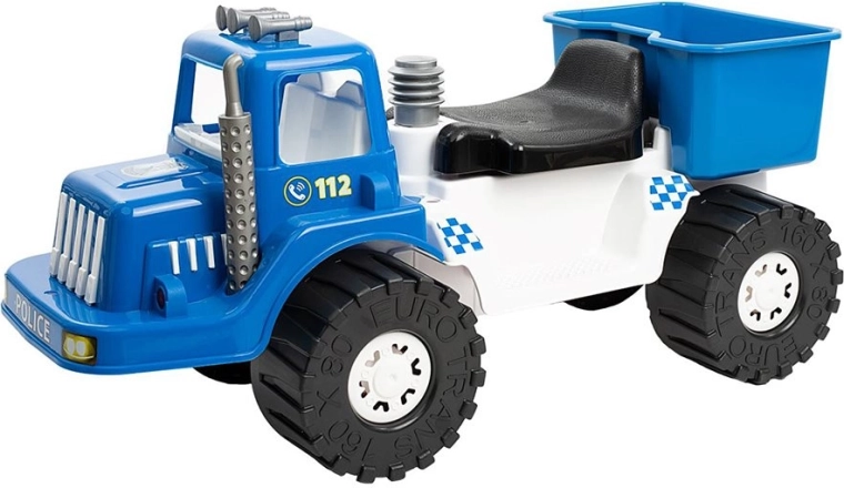 Bayo Police gyermek rendőrségi lábbal hajtós motor 70 cm kék
