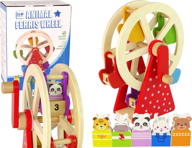 Fa forgatható állatfigurás óriáskerék