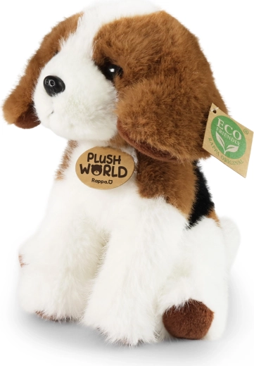 Plüss beagle kutya 20 cm, környezetbarát – Plush World