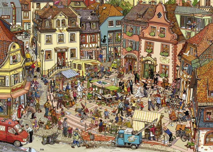 Heye puzzle Piac 1000 darab
