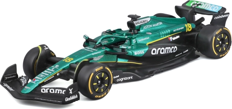 Bburago Forma–1 modell Aston Martin AMR25 2025 #18 Lance Stroll 1:43