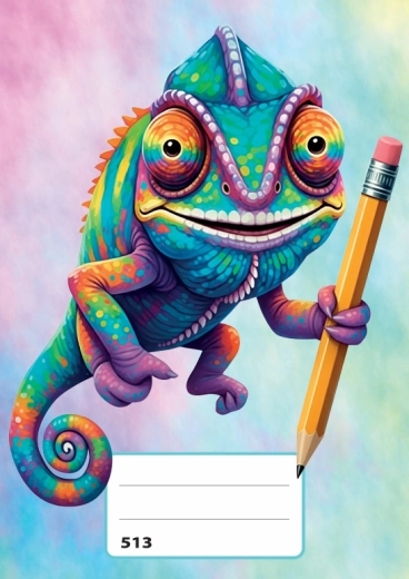 Vonalas A5 füzet Chameleon - 1 db
