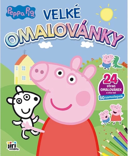 Peppa Malac nagy színezőmatrica-készlettel