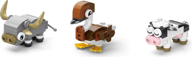 Építs akár 12 aranyos állatkát