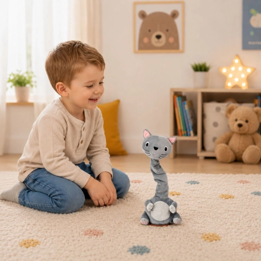 Puha plüss és ideális társ gyerekeknek