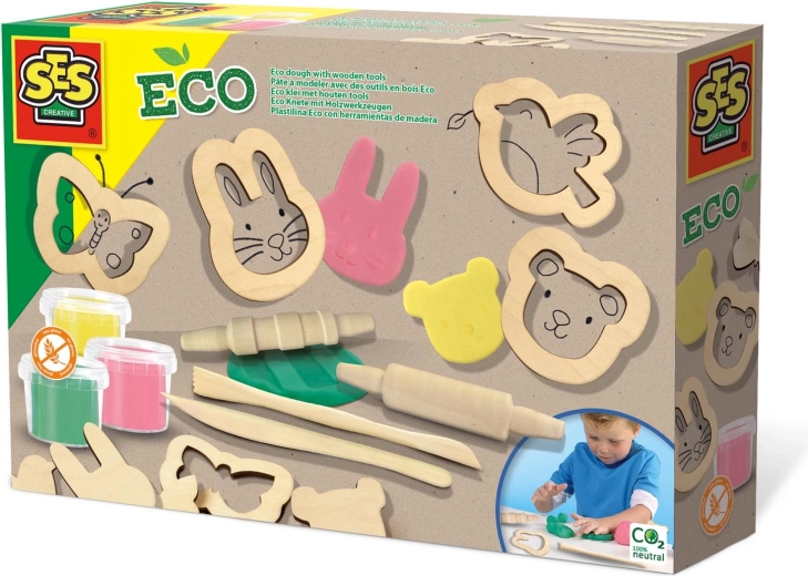 ECO gyurma fából készült tartozékokkal