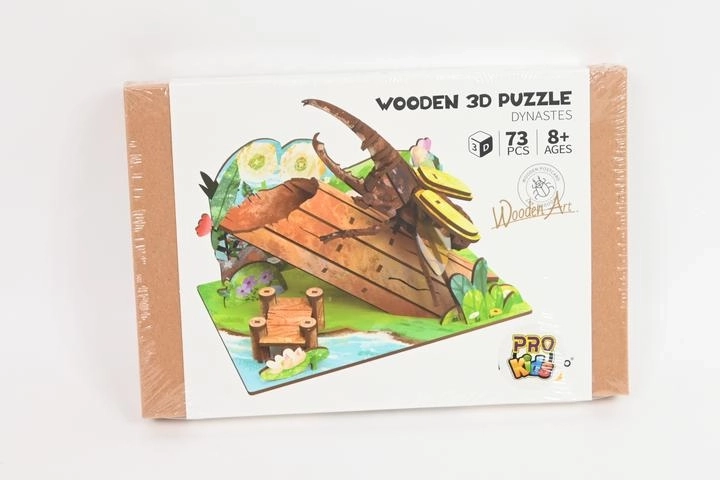 3D fa puzzle – szarvasbogár a fán
