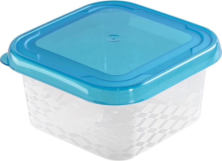 Blue Box négyzet alakú ételtároló doboz 0,25 l, kék