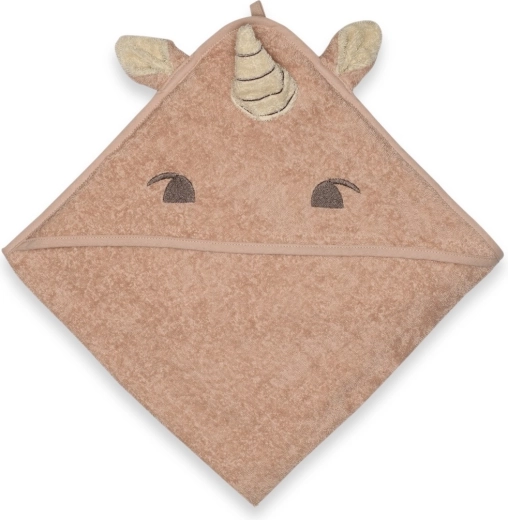 Nuuuroo Aki kapucnis baba törölköző rose unicorn