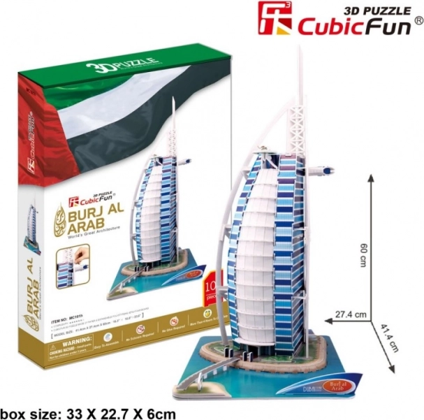 CubicFun 3D puzzle Burj al Arab, 101 darabos