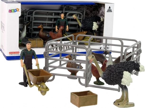 Farmás figura készlet – gazda és haszonállatok