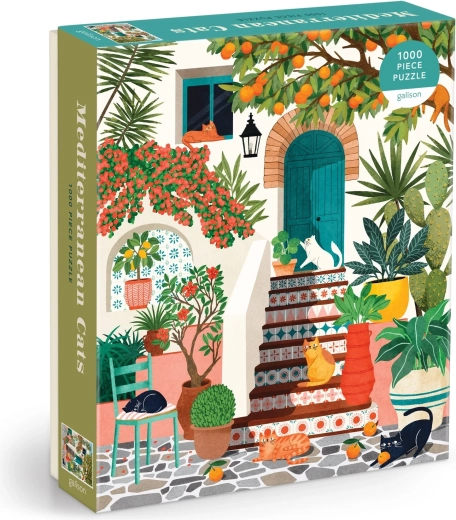 Galison puzzle Mediterrán macskák, 1000 darabos