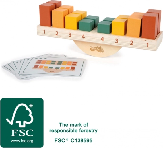 Montessori egyensúlyozó játék fából SMALL FOOT