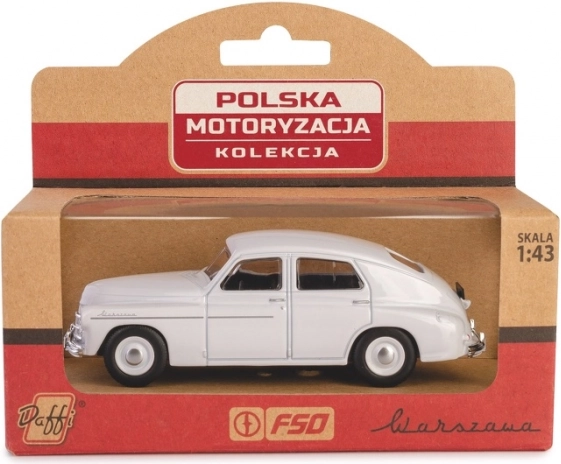 Fém modell WARSZAWA M20 1:43 – fehér