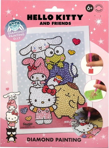 Hello Kitty gyémántfestés számok szerint gyerekeknek