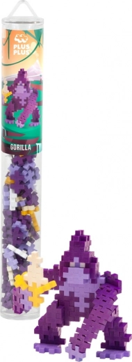 Plus-Plus gorilla – kreatív építőkészlet 100 db-os tubusban