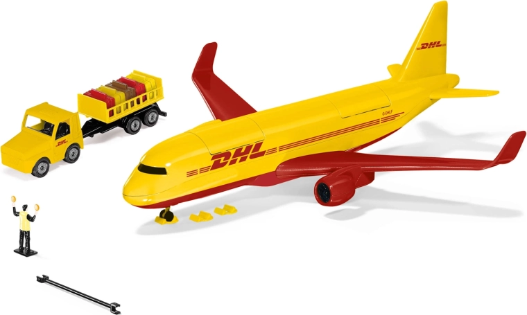 Siku World DHL szállító repülőgép kiegészítőkkel