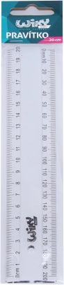 Átlátszó vonalzó 20 cm