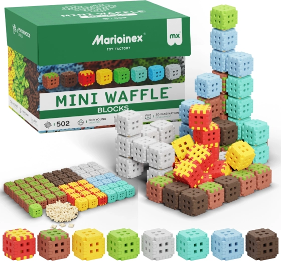 Mini Waffle Blocks építőkészlet 502 db MARIOINEX