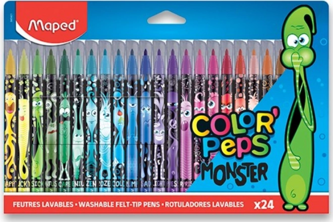 Maped Color'Peps Monster filctollak, 24 szín