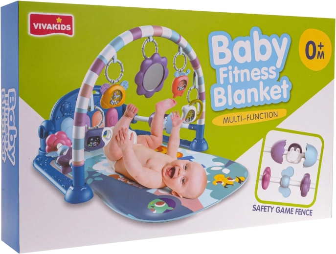 Interaktív játszószőnyeg babáknak zongorával és kiegészítőkkel