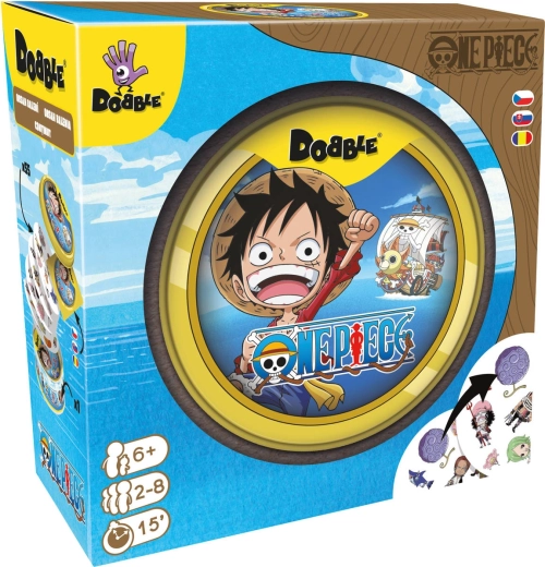 One Piece motívumok 55 kerek kártyán