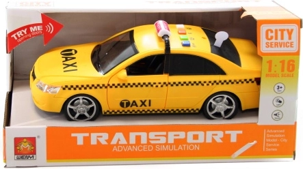 Elemes műanyag taxi fényekkel és hangokkal