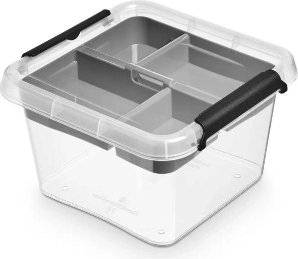 Simplestore insert tárolódoboz fedéllel 3 l (20 × 20 × 12 cm)