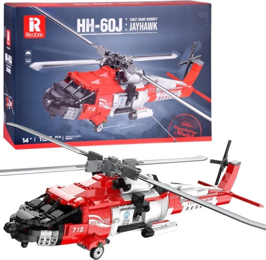 Sikorsky HH-60J Jayhawk mentőhelikopter építőkészlet, 1137 elem