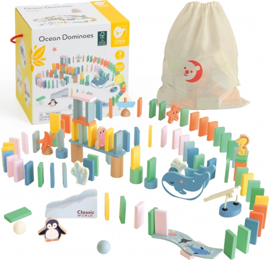 Fa domino Ocean a Classic World-tól - 100 darab