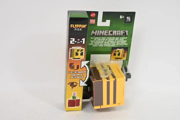 Minecraft Flippin’ Figs 2 az 1-ben figura – méhecske és virág cserépben