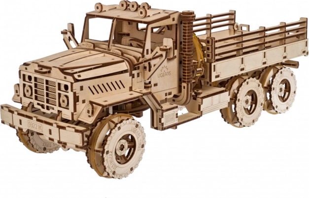 Fa 3D mechanikus kirakó UGEARS Cargo teherautó
