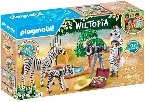 Playmobil Wiltopia szafari expedíció fotóssal és zebrákkal