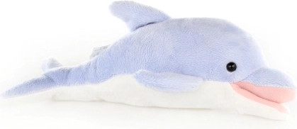 Világoskék plüss delfin 25 cm
