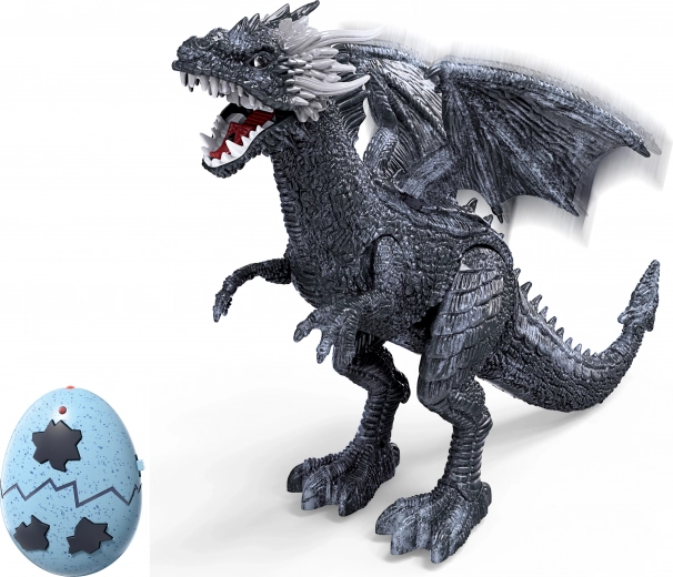 Távirányítós jégsárkány füst-, fény- és hangeffektekkel, 56 cm