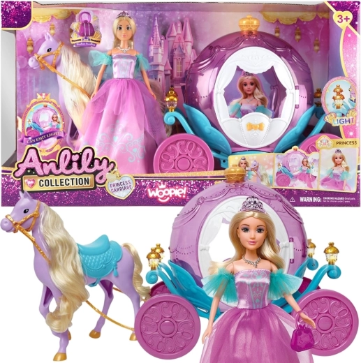Woopie Royal Lily hercegnő baba varázslatos hintóval