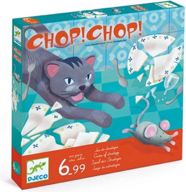 Djeco Chop! Chop! – családi stratégiai játék macska és egér